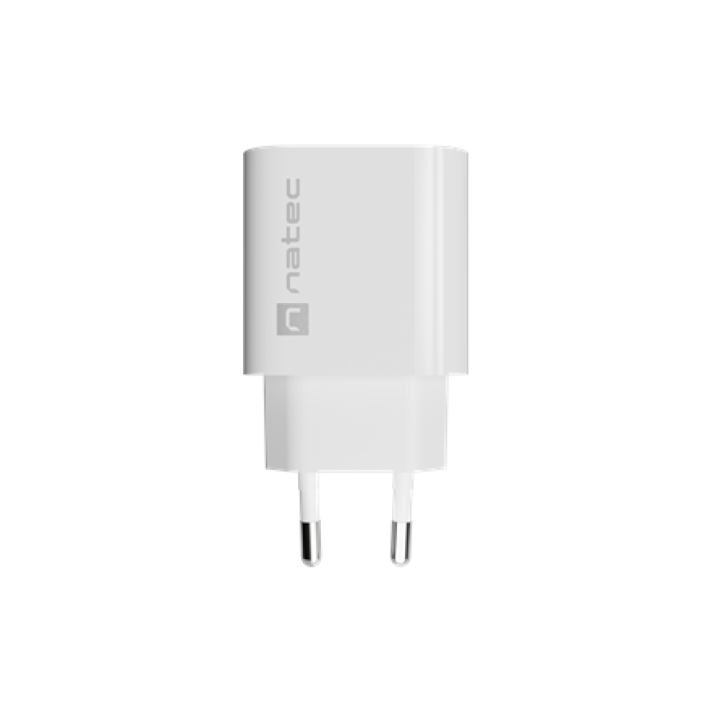 Natec Ribera USB Charger 1X USB-A 18W, White