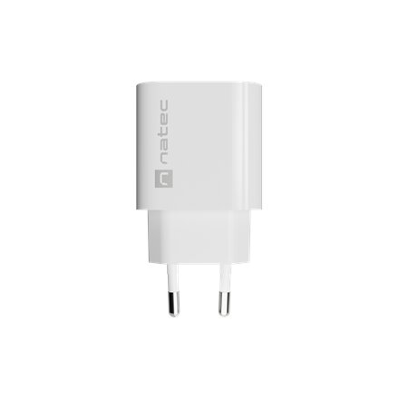 Natec Ribera USB Charger 1X USB-A 18W, White