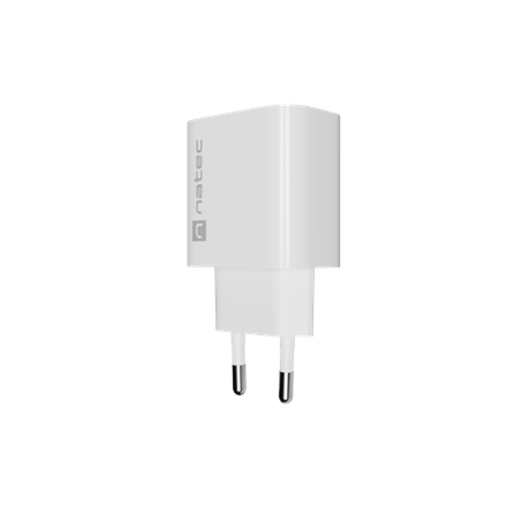 Natec Ribera USB Charger 1X USB-A 18W, White