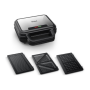 TEFAL , UltraCompact 3in1 SW383D10 , Sandwich Maker , 700 W , Number of plates 3 , Gray/Black