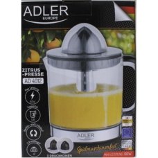 SALE OUT. Adler AD 4012 Citrus Juicer, 2 Pressing Cups for Big and Small Citrus Fruits, 40W, Black , Adler Citrus Juicer , AD 4012 , Type Citrus juicer , Black , 40 W , Number of speeds 1 , DAMAGED PACKAGING