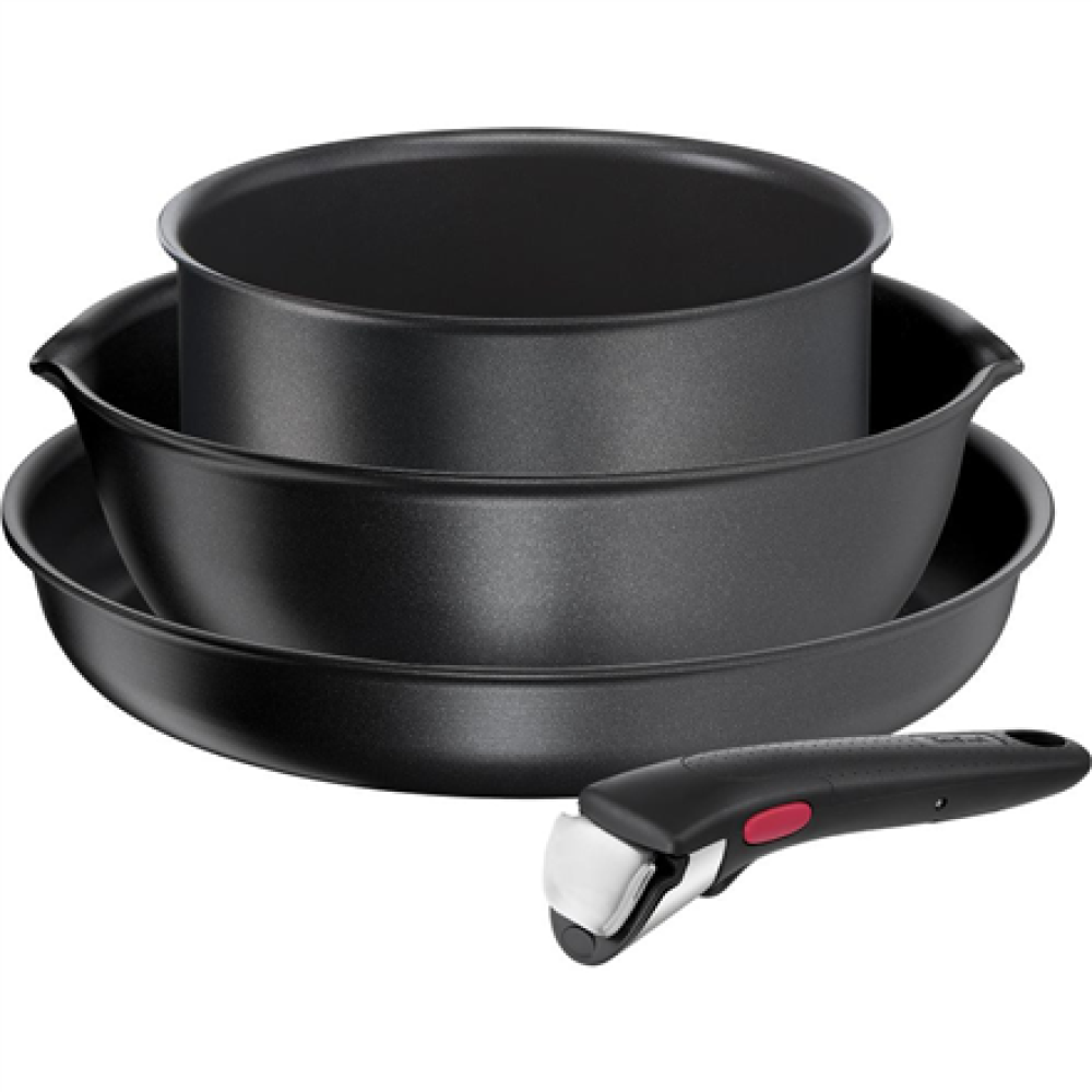 TEFAL Pots and pans set, 4 pcs , L7629453 Ingenio Daily Chef , Frying , Diameter 18/22/26 cm , Suitable for induction hob , Removable handle