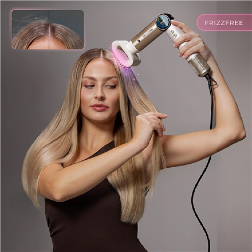 Cecotec Styling Brush , AirGlam 14in1 Flex Black , Ion conditioning , Barrel diameter 32 mm/35 mm , 1400 W , Black