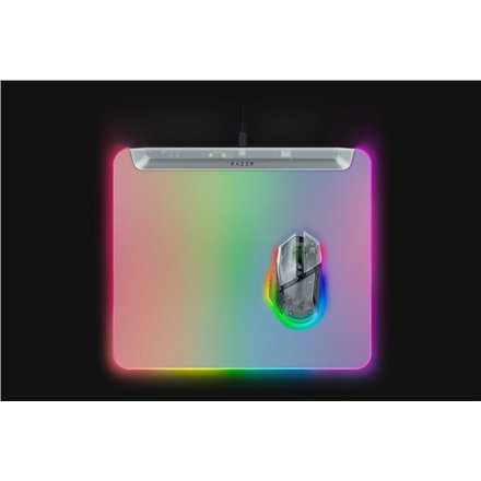 Razer RGB Gaming Mouse Mat , Firefly V2 Pro , Phantom White Edition