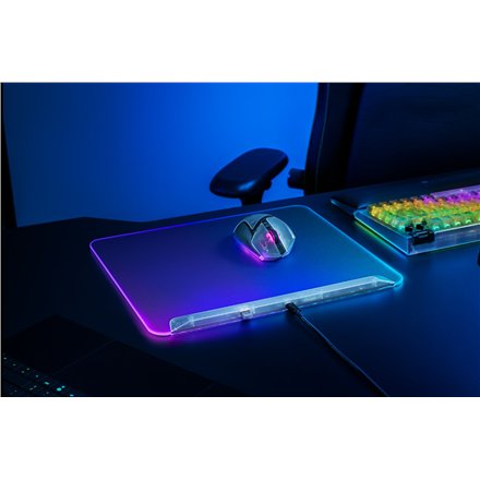 Razer RGB Gaming Mouse Mat , Firefly V2 Pro , Phantom White Edition