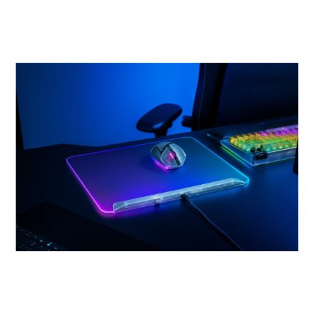 Razer RGB Gaming Mouse Mat , Firefly V2 Pro , Phantom White Edition