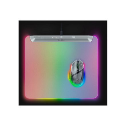 Razer RGB Gaming Mouse Mat , Firefly V2 Pro , Phantom White Edition