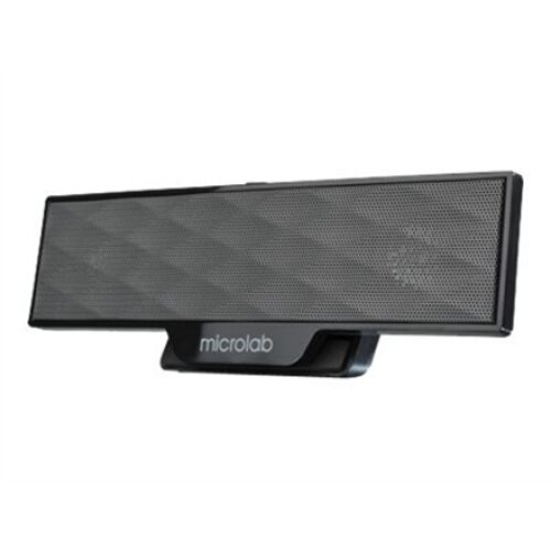 Microlab , B 51 , Black , Output power: 4 Watt RMSPower distribution: 2 Watt x 2Harmonic distortion: < 5% 1 W 1 kHzFrequency response: 80 Hz - 18 kHzSignal/Noise ratio: 65 dBSeparation: 40 dB W , 4 W , Portable speaker