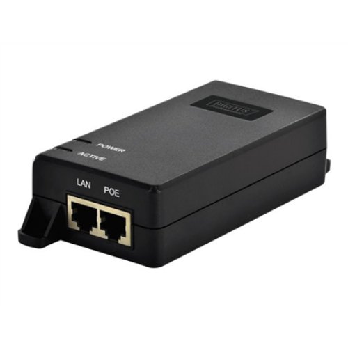 Digitus , Gigabit Ethernet PoE+ Injector , DN-95103-2 , 10/100/1000 Mbit/s , Ethernet LAN (RJ-45) ports 1xRJ-45 10/100/1000 Mbps Gigabit, 1xRJ-45 10/100/1000 Mbps PoE Output