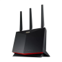 Dual Band WiFi 6 Gaming Router , RT-AX86U Pro , 802.11ax , 4804+861 Mbit/s , 10/100/1000 Mbit/s , Ethernet LAN (RJ-45) ports 5 , Mesh Support Yes , MU-MiMO Yes , No mobile broadband , Antenna type 3xExternal and 1xInternal , month(s)