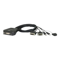 Aten 2-Port USB DVI Cable KVM Switch with Remote Port Selector , Aten , Remote Port Selector , 2-Port USB DVI Cable KVM Switch with Remote Port Selector