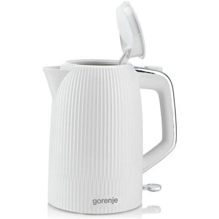 Gorenje Kettle , K17DPW , Electric , 2200 W , 1.7 L , Stainless steel , 360° rotational base , White
