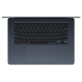 Apple MacBook , Air , Midnight , 15 , IPS , 2880 x 1864 pixels , Apple M3 , 16 GB , Solid-state drive capacity 512 GB , Apple M3 chip 8-core CPU/10-core GPU , macOS , 802.11ax , Bluetooth version 5.3 , Keyboard language English , Keyboard backlit , Warran
