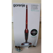 SALE OUT. Gorenje SVC216FR Vacuum cleaner, Handstick, Operating time 60 min, Dust container 0.6 L, Charging time 6 h, Red/Black , Gorenje Vacuum cleaner , SVC216FR , Cordless operating , Handstick 2in1 , N/A W , 21.6 V , Operating time (max) 60 min , Red 