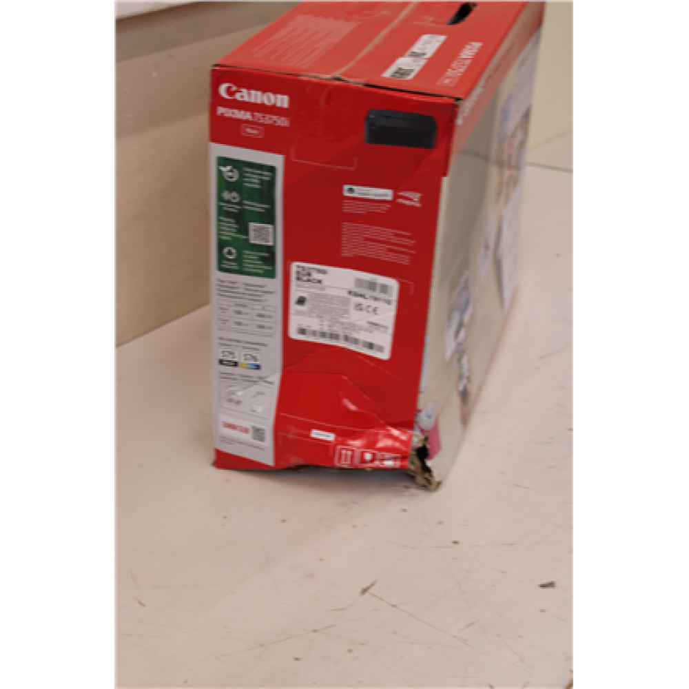 SALE OUT. Canon PIXMA TS3750I , Inkjet , Colour , Multicunction Printer , A4 , Wi-Fi , Black , DAMAGED PACKAGING
