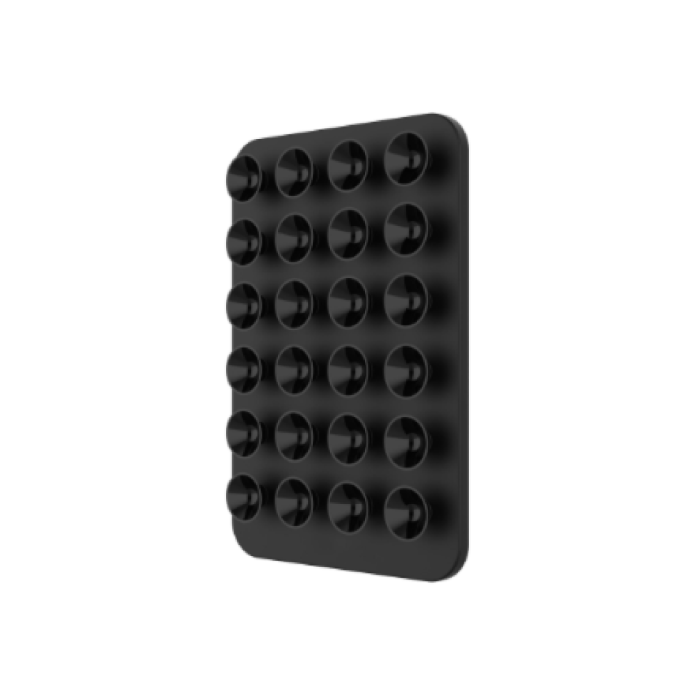 Fixed , MagSafe Holder With Suction Cups , MagMate , Apple , iPhone 12 and newer, or any phone with a MagSafe case , Liquid Silicone , Black