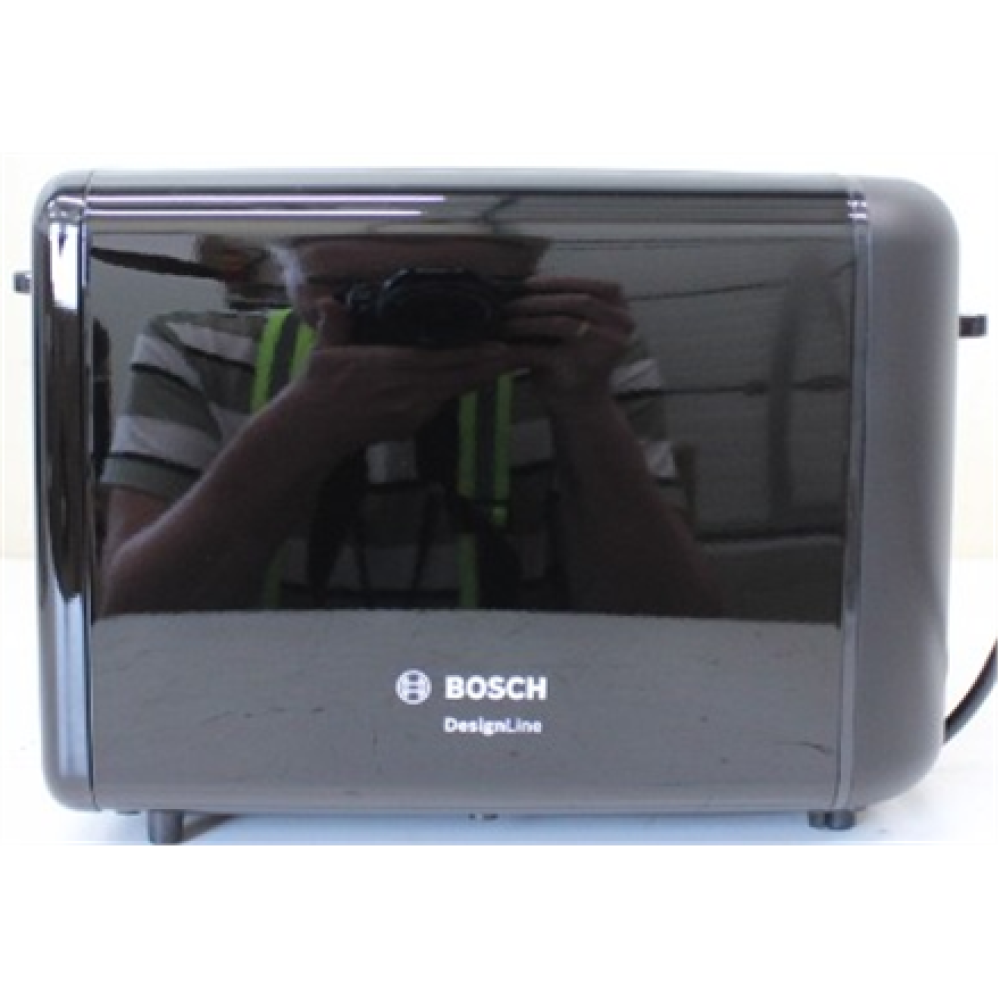SALE OUT. , Bosch DesignLine Toaster , TAT3P423 , Power 970 W , Number of slots 2 , Housing material Stainless steel , Black , DAMAGED PACKAGING AND ITEM BODY