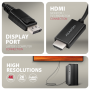 AXAGON Active cable RVD-HI20C2 , DisplayPort to HDMI , 1.8 m