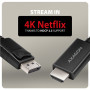 AXAGON Active cable RVD-HI20C2 , DisplayPort to HDMI , 1.8 m