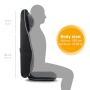 Medisana MCN New Generation Shiatsu Massage Seat Cover Number of massage zones 3 Heat function 48 W Black
