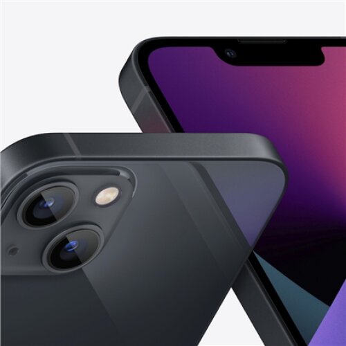 Apple iPhone 13 mini Midnight 5.4 Super Retina XDR OLED Apple A15 Bionic Internal RAM 4 GB 256 GB Single SIM Nano-SIM 3G 4G 5G Main camera 12+12 MP Secondary camera 12 MP iOS 15 2438 mAh