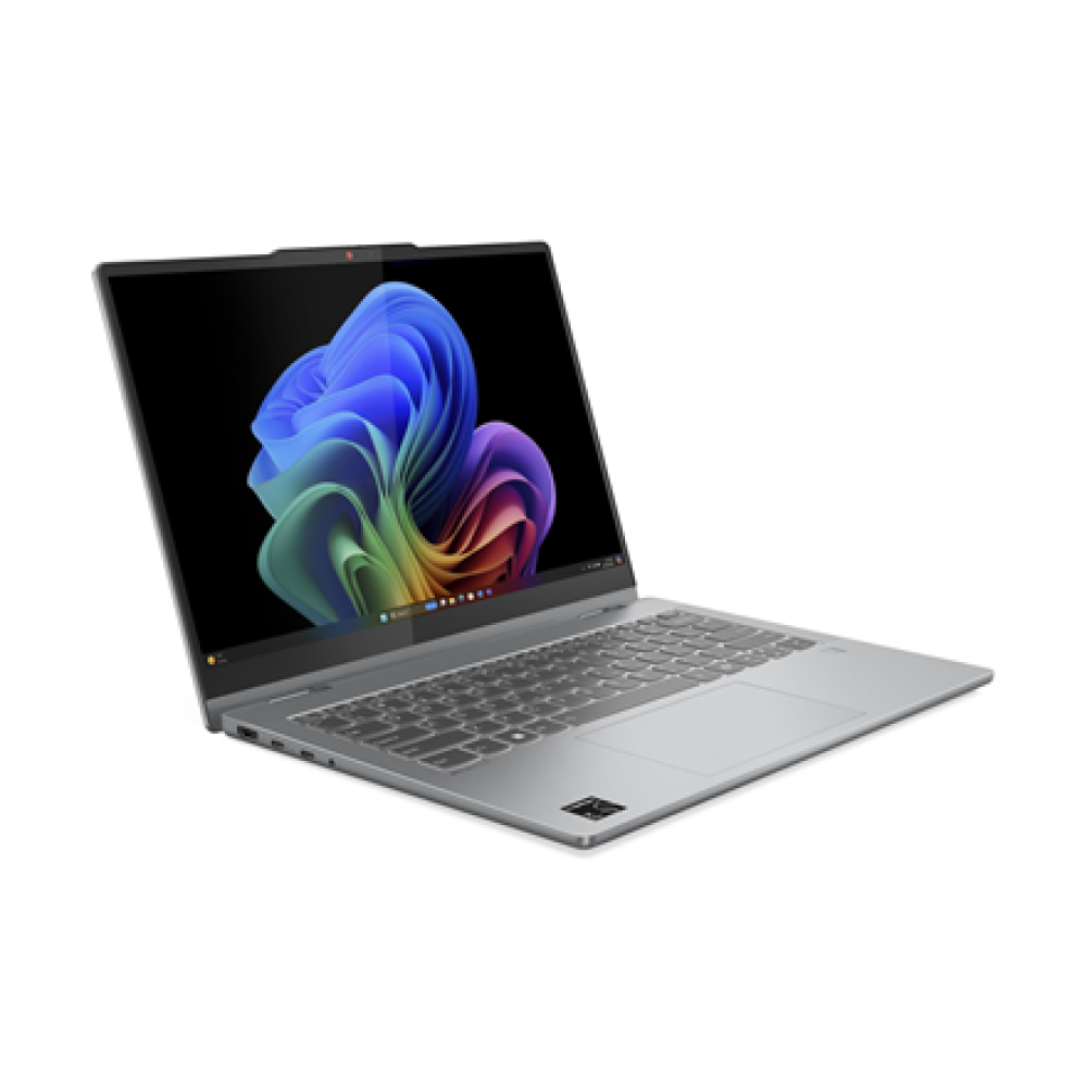 Lenovo IdeaPad 5 2-in-1 14Q8X9 , Luna Grey , 14 , OLED , Touchscreen , WUXGA , 1920 x 1200 pixels , Glossy , Snapdragon X , X1-26-100 , 16 GB , Soldered LPDDR5x , Solid-state drive capacity 512 GB , Qualcomm Adreno GPU , Windows 11 Home , 802.11be , Bluet