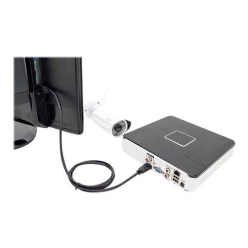 Digitus High Speed HDMI Cable with Ethernet Black HDMI to HDMI 2 m