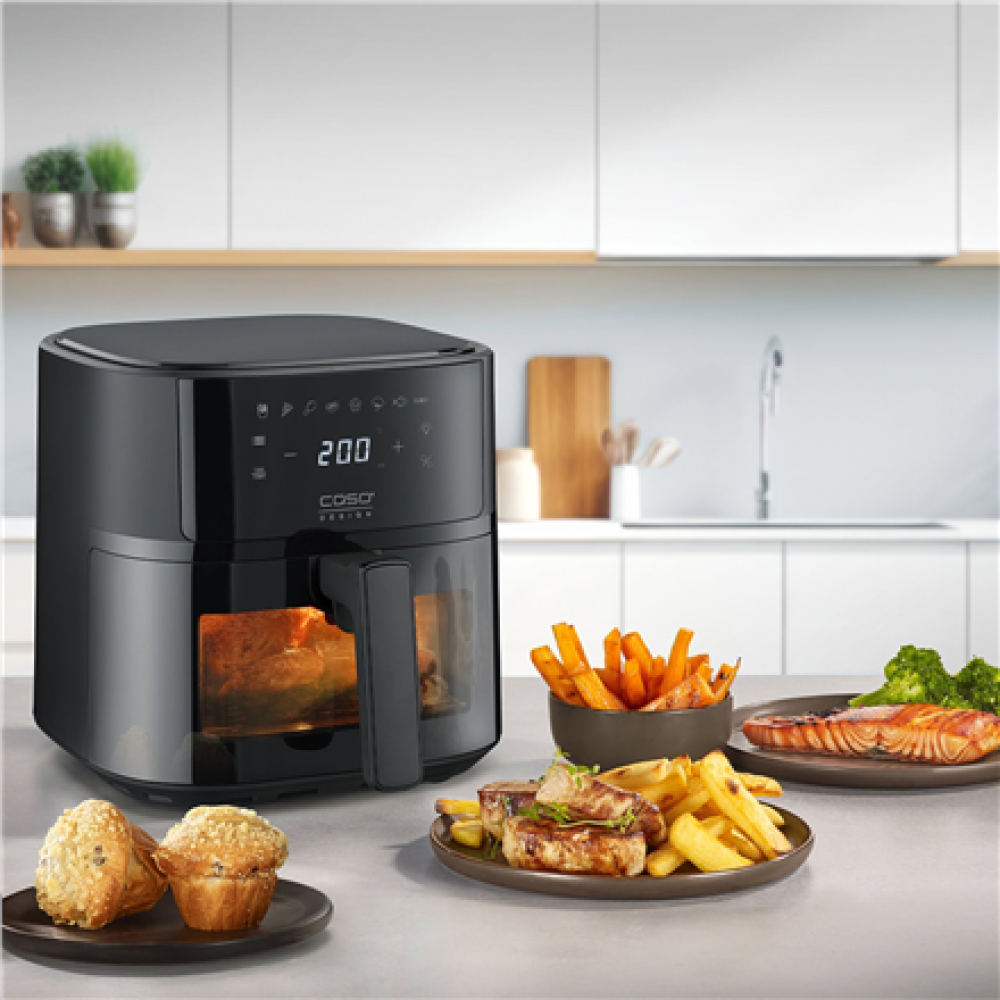Caso Designer Air Fryer , AirFry 6.0 , Power 1700 W , Capacity 6 L , Black