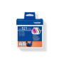 Brother LC521VAL Inkjet Cartridge Value Pack C/M/Y/K , Brother