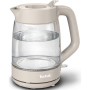 TEFAL Kettle , KO2G0BE0 , 2000 W , Electric , 1.7 L , Glass , 360° rotational base , Grey/Transparent