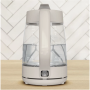 TEFAL Kettle , KO2G0BE0 , 2000 W , Electric , 1.7 L , Glass , 360° rotational base , Grey/Transparent