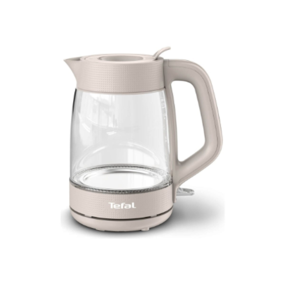 TEFAL Kettle , KO2G0BE0 , 2000 W , Electric , 1.7 L , Glass , 360° rotational base , Grey/Transparent