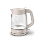 TEFAL Kettle , KO2G0BE0 , 2000 W , Electric , 1.7 L , Glass , 360° rotational base , Grey/Transparent