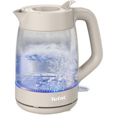 TEFAL Kettle , KO2G0BE0 , 2000 W , Electric , 1.7 L , Glass , 360° rotational base , Grey/Transparent
