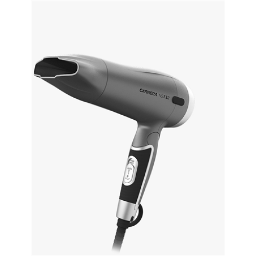 Carrera Hair dryer No. 532 1600 W, Number of temperature settings 2, Ionic function, Grey/Black