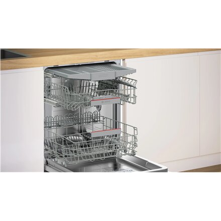 Bosch Dishwasher , SMV6ZCX27E , Built-in , Width 60 cm , Number of place settings 14 , Number of programs 6 , Energy efficiency class B , White