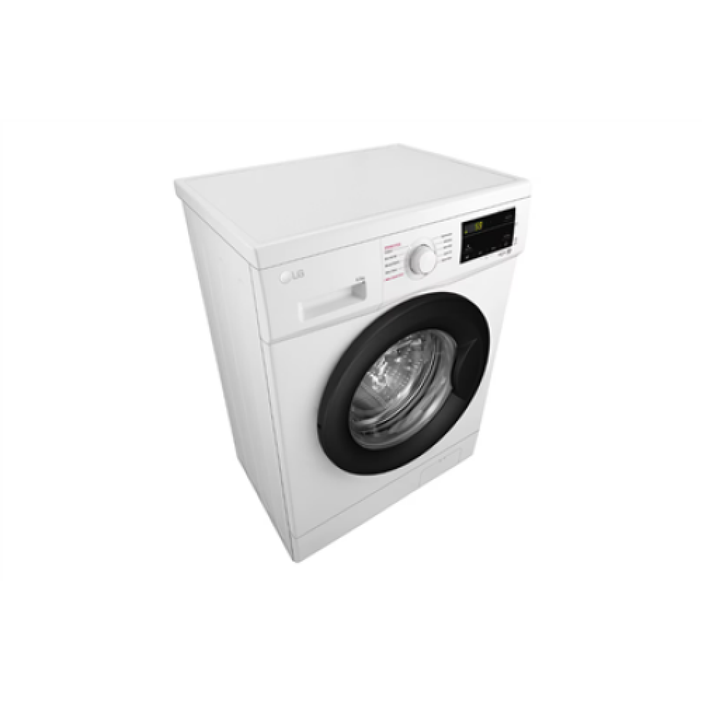 LG , Washing machine , F2J3WSBWE , Energy efficiency class E , Front loading , Washing capacity 6.5 kg , 1200 RPM , Depth 44 cm , Width 60 cm , LED , Steam function , Direct drive , White