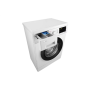 LG , Washing machine , F2J3WSBWE , Energy efficiency class E , Front loading , Washing capacity 6.5 kg , 1200 RPM , Depth 44 cm , Width 60 cm , LED , Steam function , Direct drive , White