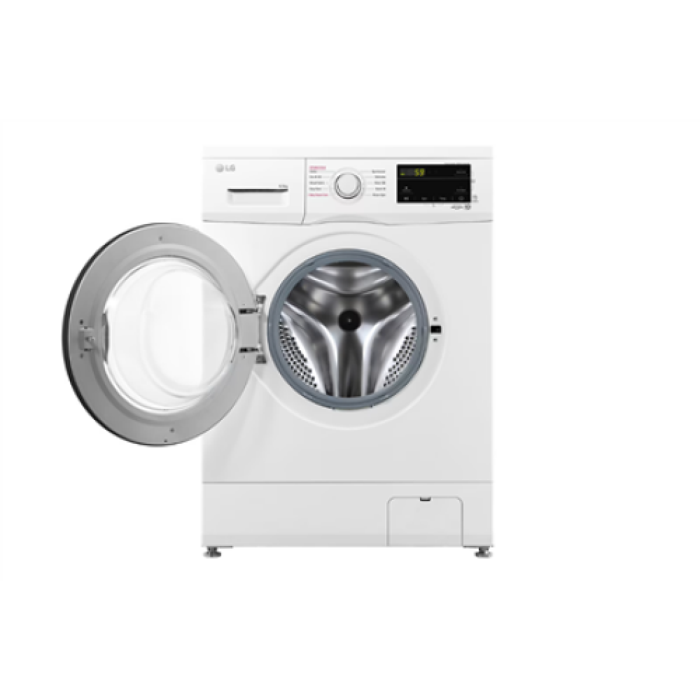 LG , Washing machine , F2J3WSBWE , Energy efficiency class E , Front loading , Washing capacity 6.5 kg , 1200 RPM , Depth 44 cm , Width 60 cm , LED , Steam function , Direct drive , White