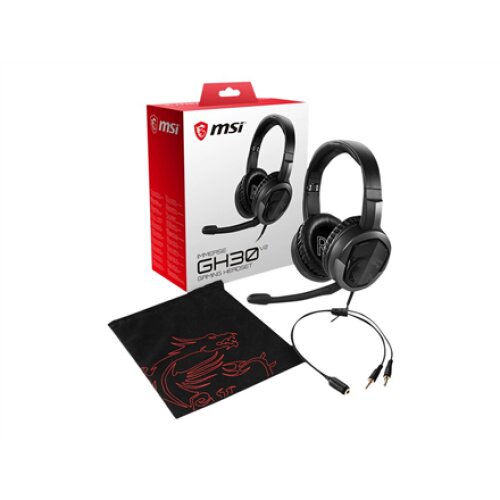 MSI Immerse GH30 V2 Gaming Headset, Wired, Black MSI Gaming Headset Immerse GH30 V2 Gaming Headset