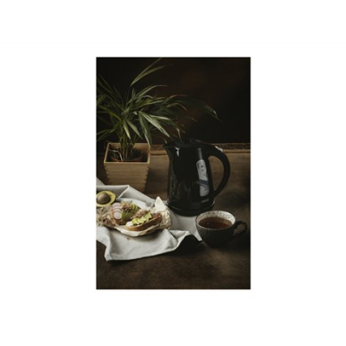 Camry , Kettle , CR 1255 , Standard , 2200 W , 1.7 L , Plastic , 360° rotational base , Black