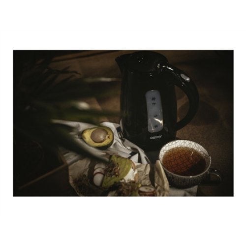 Camry , Kettle , CR 1255 , Standard , 2200 W , 1.7 L , Plastic , 360° rotational base , Black