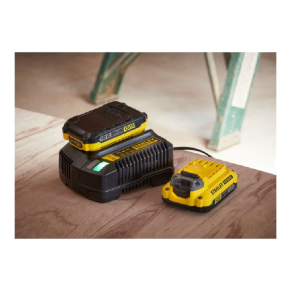 Stanley , 18V V20 Brushless 3-Speed Impact Driver - 2.0Ah Kit , SFMCF820D2K-QW , 18 V , 2.0 Ah , Lithium Ion
