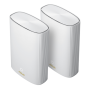 ZenWiFi AX Hybrid (XP4) (2pk White) , 802.11ax , 574+1201 Mbit/s , Ethernet LAN (RJ-45) ports 2 , Mesh Support Yes , MU-MiMO Yes , 1 x USB 3.0