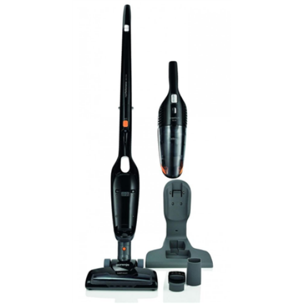 Gorenje , Vacuum cleaner , SVC144FBK , Handstick 2in1 , Handstick , - W , 14.4 V , Operating time (max) 38 min , Black , Warranty 24 month(s) , Battery warranty 24 month(s)