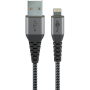 Goobay , Lightning to USB-A Textile Cable with Metal Plugs , 49268 , USB-A to Lightning