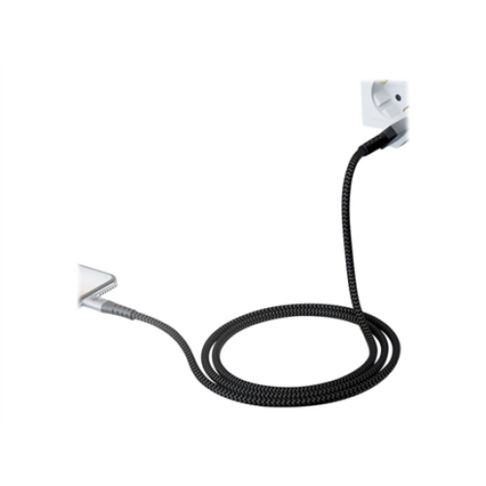 Goobay , Lightning to USB-A Textile Cable with Metal Plugs , 49268 , USB-A to Lightning