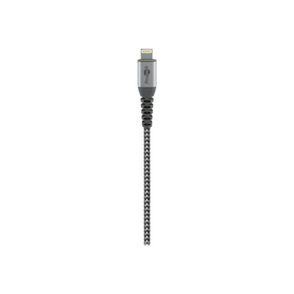 Goobay , Lightning to USB-A Textile Cable with Metal Plugs , 49268 , USB-A to Lightning
