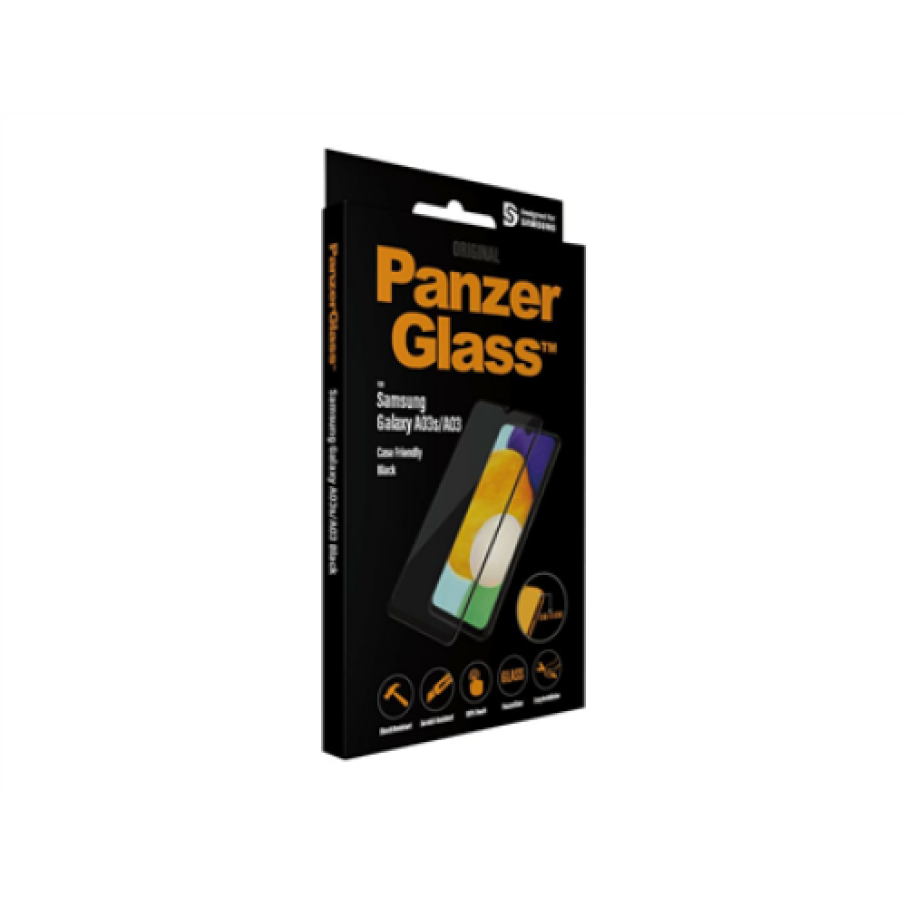 PanzerGlass Samsung, Galaxy A03s/A03, CF, Hybrid glass, Black, Screen Protector