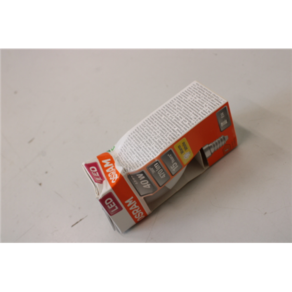 SALE OUT. Osram Parathom Classic B LED 40 non-dim 4,9W/827 E14 bulb , Parathom Classic B LED , E14 , 4.9 W , Warm White , DAMAGED PACKAGING
